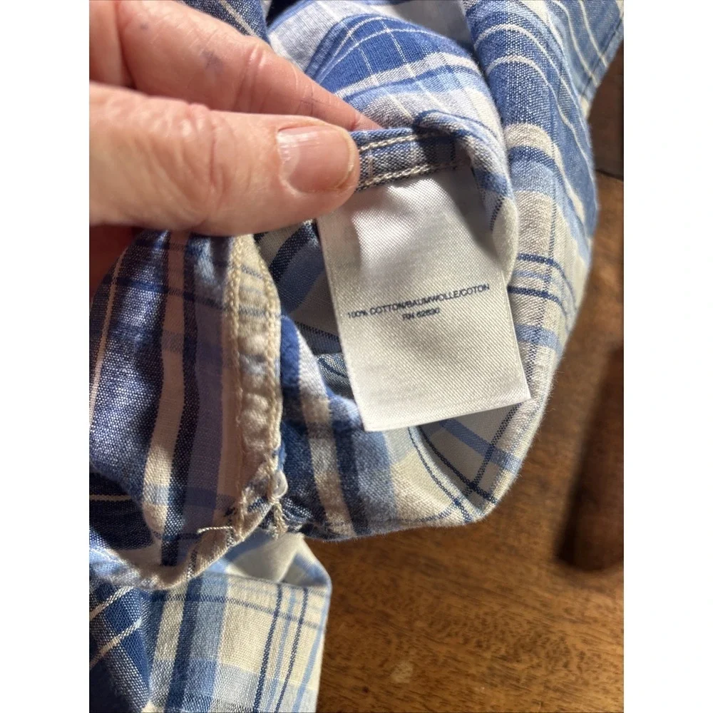 Lands' End Men's Size Small Plaid Button-Down Shirts Traditional Fit. Outdoor.‎